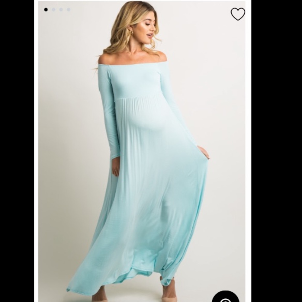 Maternity dress light blue - new